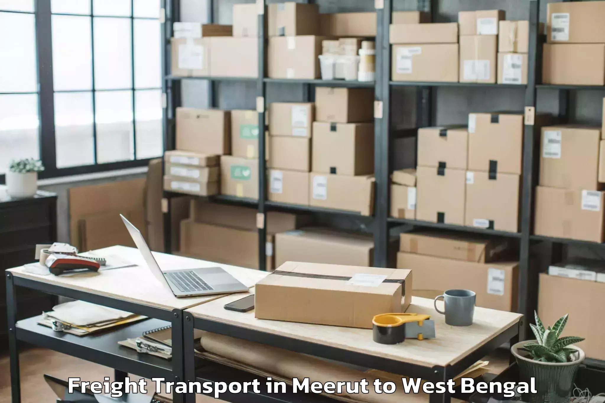 Trusted Meerut to Cossipore Freight Transport